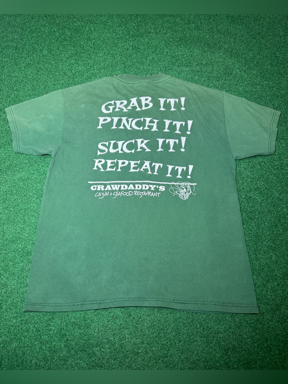 Crawdaddys Cajun Restaurant Vintage T Shirt Grab It Pinch It Suck It Large Shirt